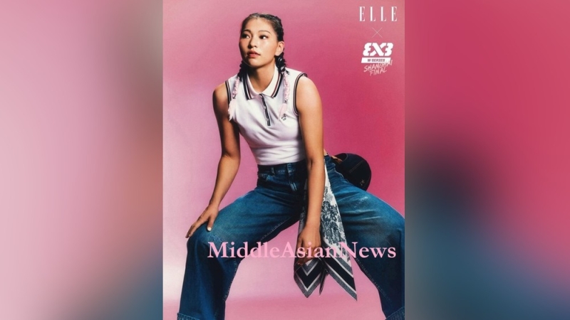 Монгольская баскетболистка Хулан украсила обложку журнала ELLE