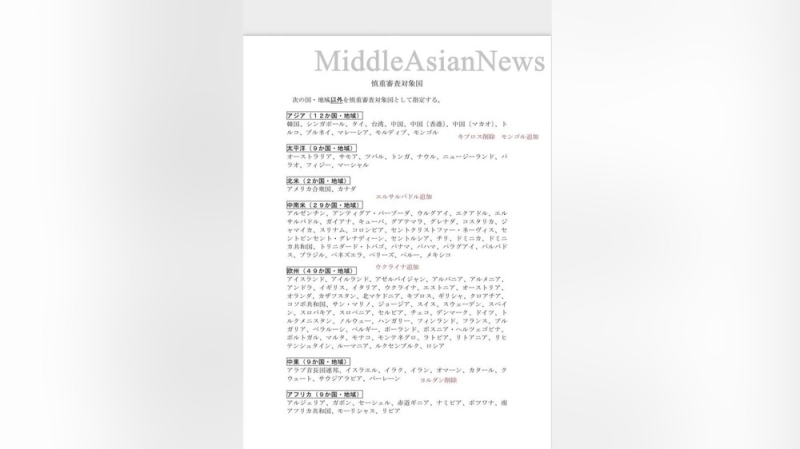 Монголия исключена из списка стран, требующих особого внимания при проверке для получения японской визы