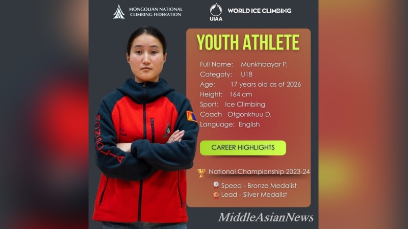Монгольские девушки завоевали золотую и бронзовую медали на чемпионате мира по ледолазанию UIAA